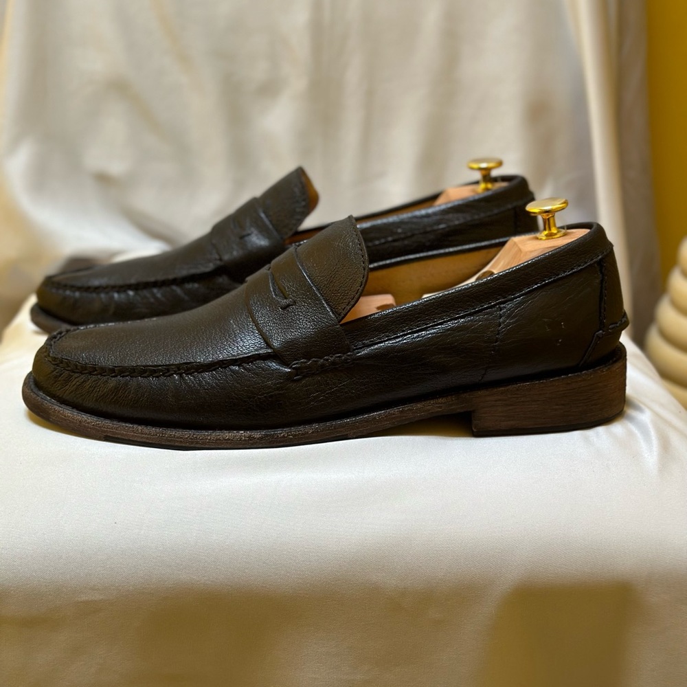 Frye Moc Penny loafer black leather 11.5 shoe